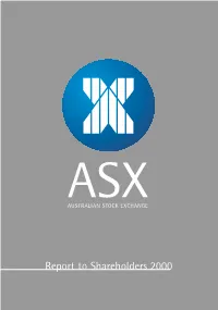 Report to Shareholders 2000