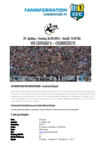 Vfb Stuttgart Ii – Chemnitzer Fc