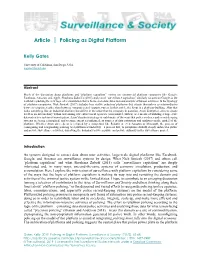 Article Policing As Digital Platform