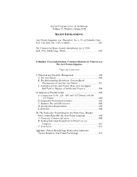 Axel Patent Litigation, E.G., Genentech, Inc. V. Tr. of Columbia Univ., N.D. Cal