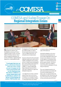 COMESA and Sudan Engage on Regional Integration Issues 1