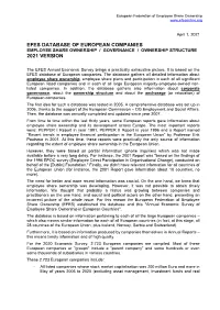 Efes Database of European Companies 2021 Version