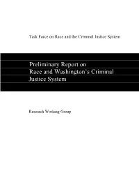 Preliminary Report on Race and Washington's Criminal Justice System