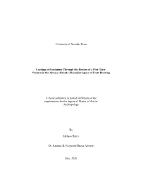 University of Nevada, Reno Looking at Femininity Through the Bottom of A