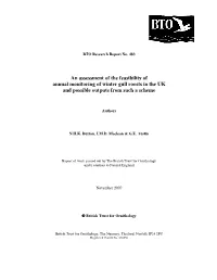 An Assessment of the Feasibility of Annual Monitoring of Winter Gull Roosts in the UK and Possible Outputs from Such a Scheme