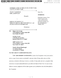 Filed: New York County Clerk 06/04/2021 06:46 Pm Index No