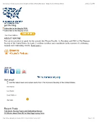 Get the Blog ABOUT WAYNE Join Us Get Email Recent Posts