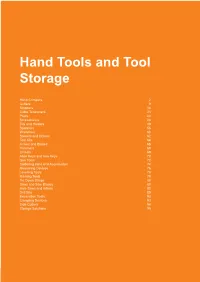 Hand Tools and Tool Storage