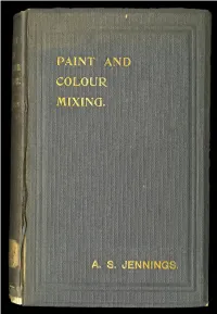 Paint & Colour Mixing, a Practical Handbook : for Painters, Decorators