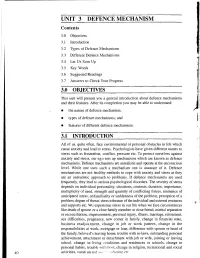 Unit 3 Defence Mechanism