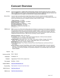 Comcast Overview