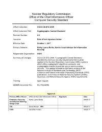 Cryptographic Control Standard, Version
