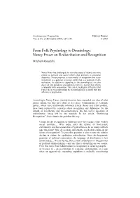Nancy Fraser on Redistribution and Recognition