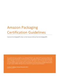 Amazon Packaging Certification Guidelines
