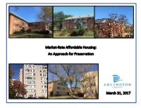 Market-Rate Affordable Housing: an Approach for Preservation