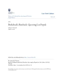 Queering Lex Populi William P