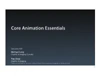 Core Animation Essentials