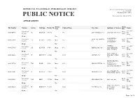 Public Notice &gt;&gt; Licensing and Management System Admin &gt;&gt;