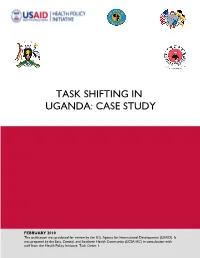 Task Shifting in Uganda: Case Study