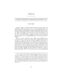 The Next Generation Communications Privacy Act