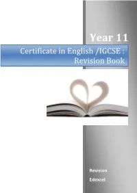 Certificate in English /IGCSE : Revision Book
