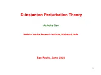 D-Instanton Perturbation Theory