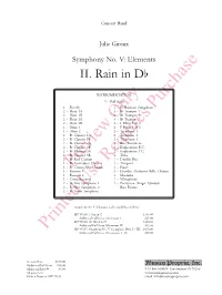 II. Rain in Db