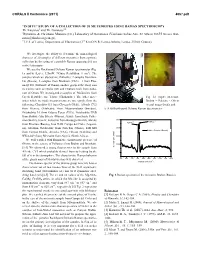 In Situ Study of a Collection of 20 Meteorites Using Raman