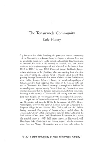 The Exact Date of the Founding of a Permanent Seneca Community