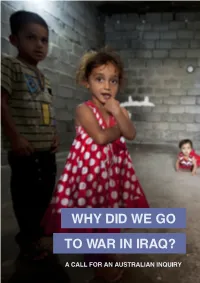 Why Did We Go to War in Iraq?