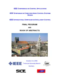 Final Program Book of Abstracts
