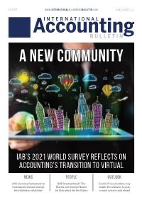 Iab's 2021 World Survey Reflects on Accounting's