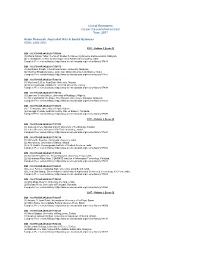 List of Reviewers (As Per the Published Articles) Year: 2017