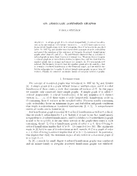 ON 3-REGULAR 4-ORDERED GRAPHS 1. Introduction The