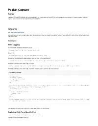 Packet Capture About