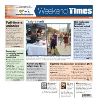 Sunday, August 22, 2021 WEEKEND TIMES Myfenton.Com Myfenton.Com WEEKEND TIMES Sunday, August 22, 2021 3