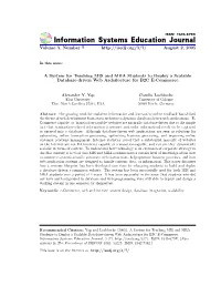 A System for Teaching MIS and MBA Students to Deploy a Scalable Database-Driven Web Architecture for B2C E-Commerce