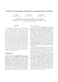 In Defense of Orthonormality Constraints for Nonrigid Structure from Motion