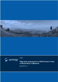 ITRI High-Level Assessment on OECD Annex II Risks in Wa Territory In
