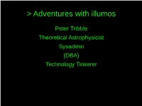 Adventures with Illumos