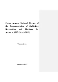Comprehensive National Review of the Implementation of Thebeijing