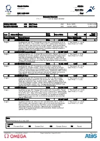 Extended Start List 拡張スタートリスト / Liste De Départ Détaillée