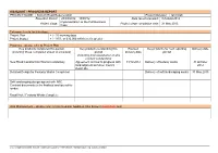Highlight / Progress Report