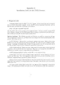 Installation Guide for the UNIX Versions