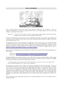 THE GUY MANNERING the U.S. Ship Guy Mannering Was Built at New