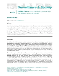 Article Profiling Phorm