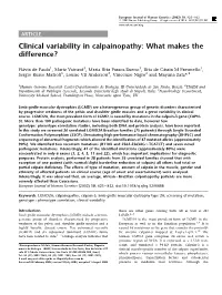 Clinical Variability in Calpainopathy: What Makes the Difference?
