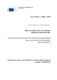Cmoc / Ixm Regulation (Ec)