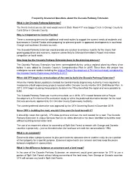 Frequently Answered Questions About the Osceola Parkway Extension