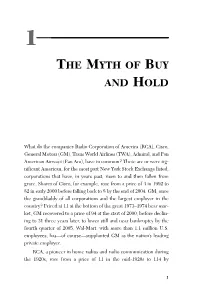 The Myth of Buy and Hold